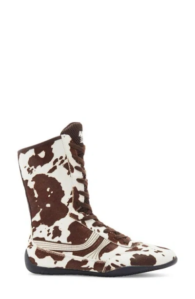 Steve Madden Paxtin Lace Up Boot In Brown