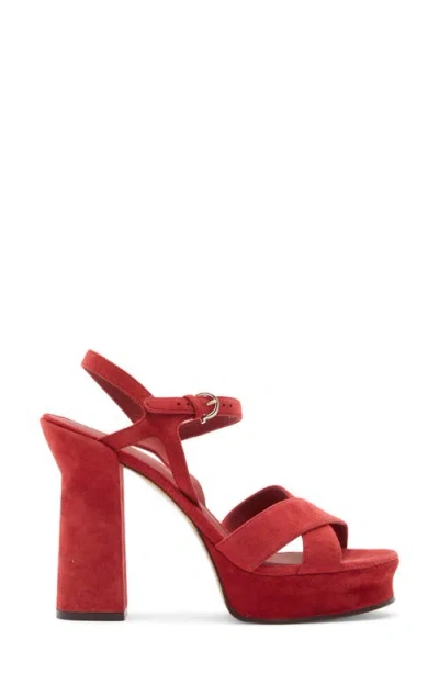 Ferragamo Sonya Platform Sandal With Block Heel In Multi