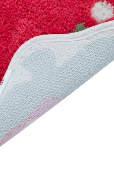 Vcny Home Strawberry Bath Mat In Transparent