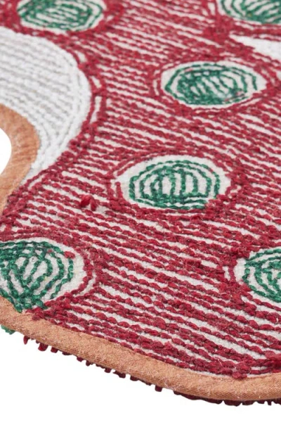 Vcny Home Reindeer Holiday 2-piece Set Bath Mat In Transparent