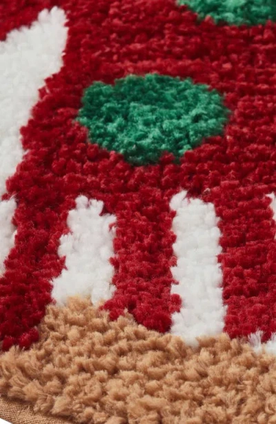 Vcny Home Reindeer Holiday 2-piece Set Bath Mat In Transparent