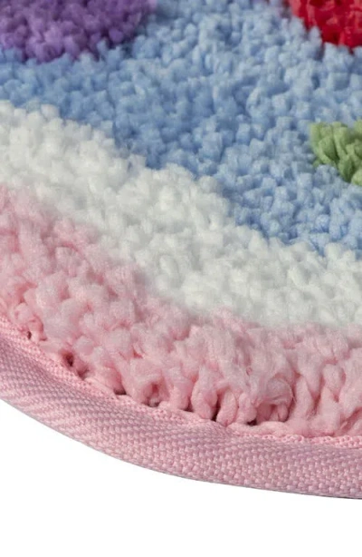 Vcny Home Scalloped Edge Tufted Bath Mat In Transparent