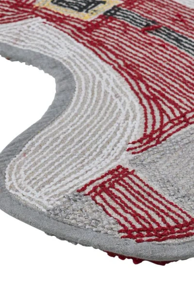 Vcny Home Santa Holiday 2-piece Set Bath Mat In Transparent