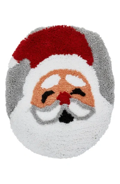 Vcny Home Santa Holiday 2-piece Set Bath Mat In Transparent