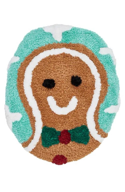 Vcny Home Gingerbread Man Holiday 2-piece Set Bath Mat In Transparent