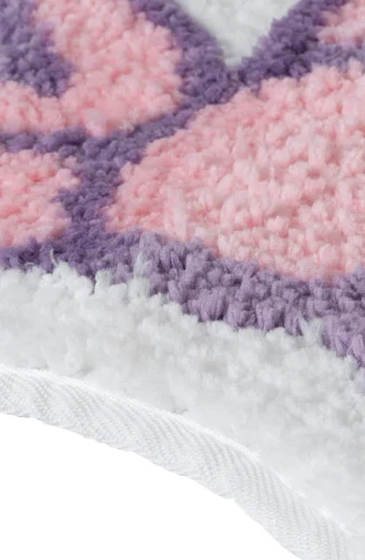 Vcny Home Pink Bow Bath Mat In Transparent