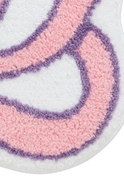 Vcny Home Pink Bow Bath Mat In Transparent