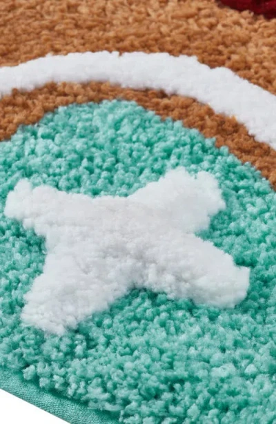 Vcny Home Gingerbread Man Holiday 2-piece Set Bath Mat In Transparent