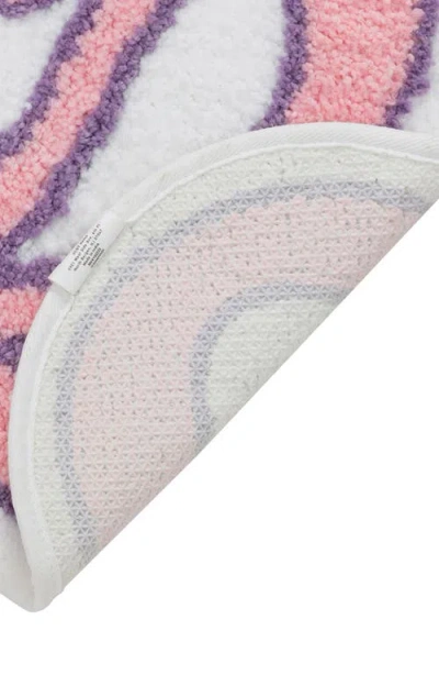 Vcny Home Pink Bow Bath Mat In Transparent