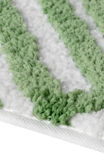 Vcny Home Geometric Line Tufted Bath Mat In Transparent