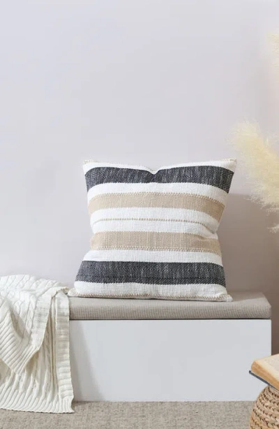 Tahari Farmhouse Stripe Throw Pillow In Transparent