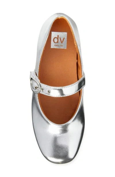 Dolce Vita Dv By  Bubby Mary Jane Flat In Silver