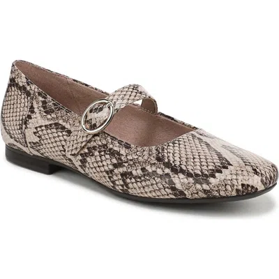 Naturalizer Kelly Mary Jane Flat In Animal Print