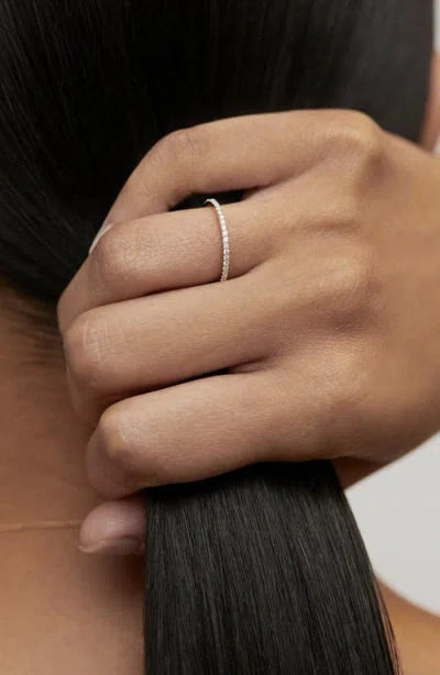 Monica Vinader Lab Created Diamond Pavé Eternity Ring In Gold