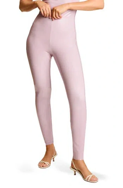 Commando Control Top Faux Patent Leather Leggings In Pink