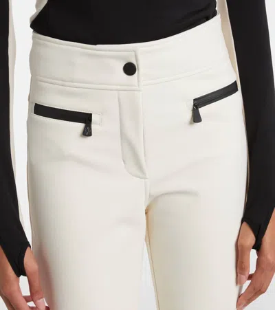 Moncler Slim Ski Pants In White
