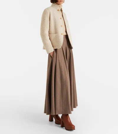 70羊毛皮衬里皮革防水台及踝靴