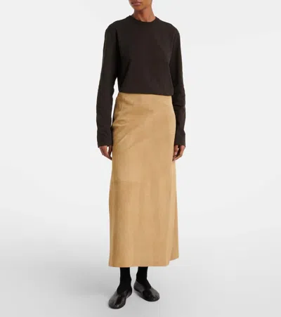 The Row Amia Cotton Jersey T-shirt In Green