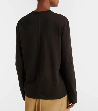 The Row Amia Cotton Jersey T-shirt In Green