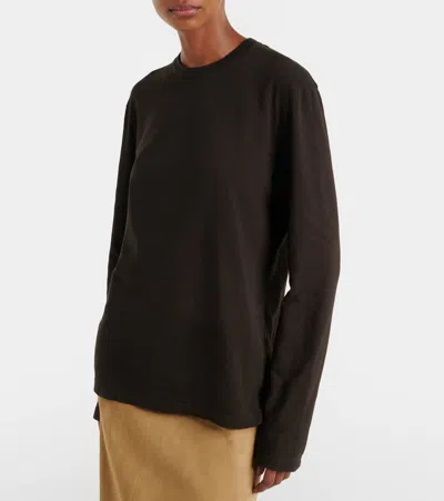 The Row Amia Cotton Jersey T-shirt In Green