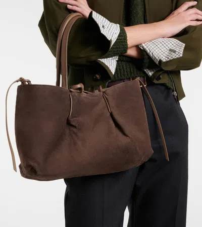 Bottega Veneta Pinacoteca Intrecciato Leather Tote Bag In Brown