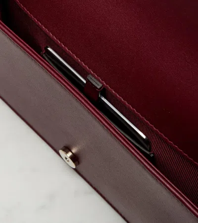 Gucci Gg Crystal Velvet Wallet On Chain In Red