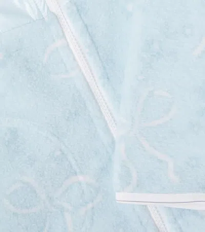 Bogner X Loveshackfancy Jette Fleece Jacket In Blue