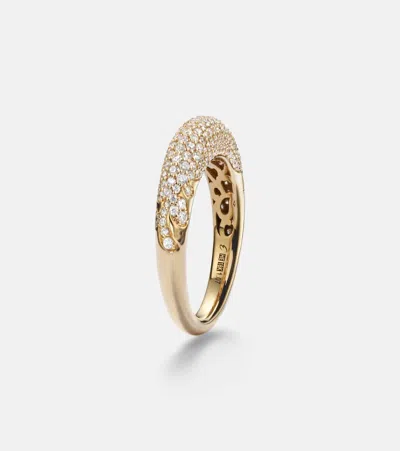 Engelbert New York 66 Medium 18kt Gold Ring With Diamonds In Gold