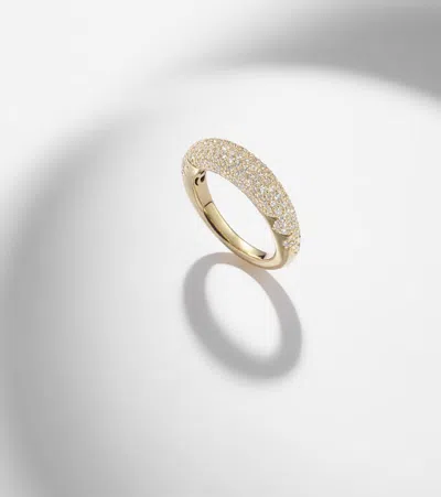 Engelbert New York 66 Medium 18kt Gold Ring With Diamonds In Gold