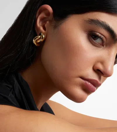 Engelbert Legacy Knot Big 18kt Gold Earrings In Gold