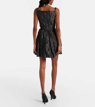 Vivienne Westwood Mini Sunday Draped Corset Dress In Black