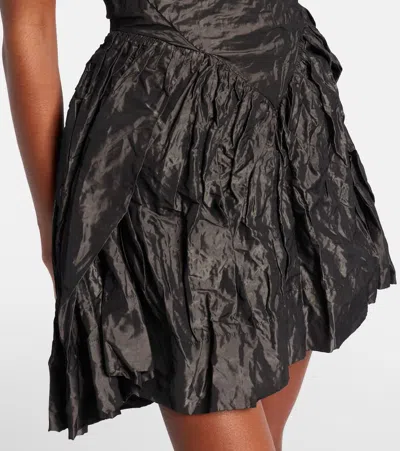 Vivienne Westwood Mini Sunday Draped Corset Dress In Black