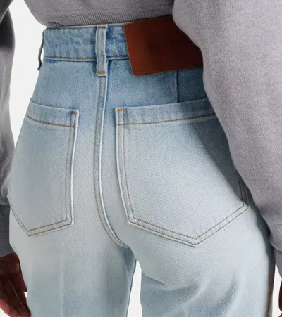 Victoria Beckham Alina High-rise Flared Jeans In Blue