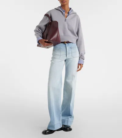 Victoria Beckham Alina High-rise Flared Jeans In Blue