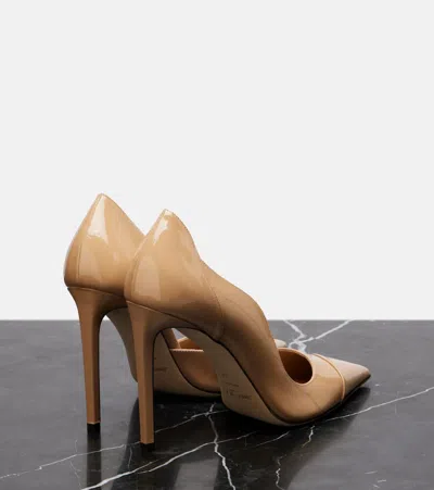 Jimmy Choo Brigitte 100 Patent Leather Pumps In Nude
