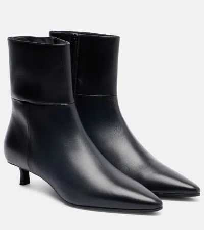 Jimmy Choo Lory 35 Leather Ankle Boots In Black