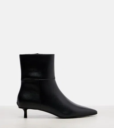 Jimmy Choo Lory 35 Leather Ankle Boots In Black
