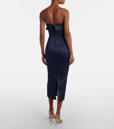 Rachel Gilbert Laira Embellished Cocktail Dress In Blue