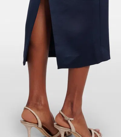 Rachel Gilbert Laira Embellished Cocktail Dress In Blue