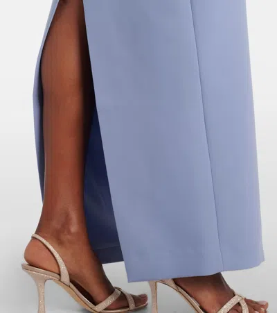 Rachel Gilbert Malia Embellished Gown In Blue