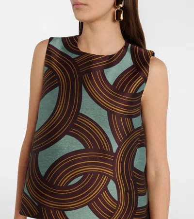 La Doublej La Scala Jacquard Top In Multi