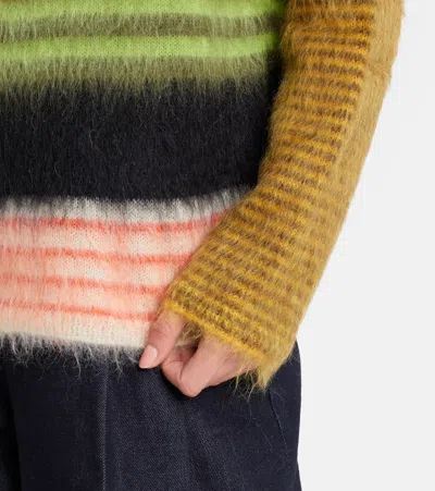 La Doublej Berra Mohair-blend Sweater In Multi
