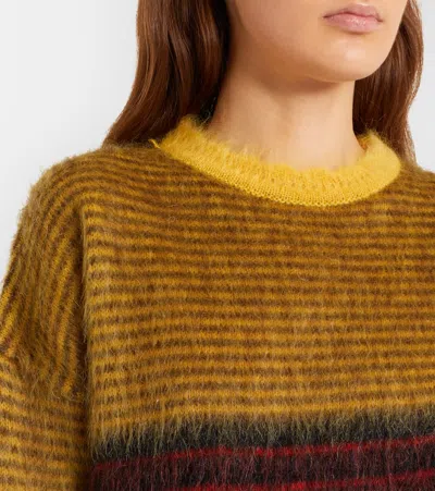 La Doublej Berra Mohair-blend Sweater In Multi