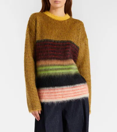 La Doublej Berra Mohair-blend Sweater In Multi
