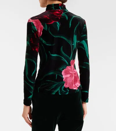 La Doublej Floral Turtleneck Top In Multi