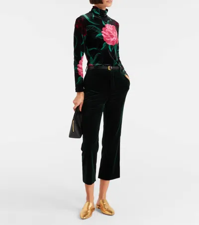 La Doublej Floral Turtleneck Top In Multi