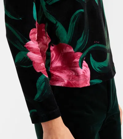 La Doublej Floral Turtleneck Top In Multi