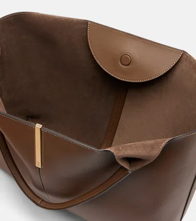 Tod's Ebr Medium Leather Tote Bag In Brown