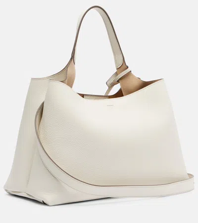 Tod's Apa Medium Leather Tote Bag In Sand