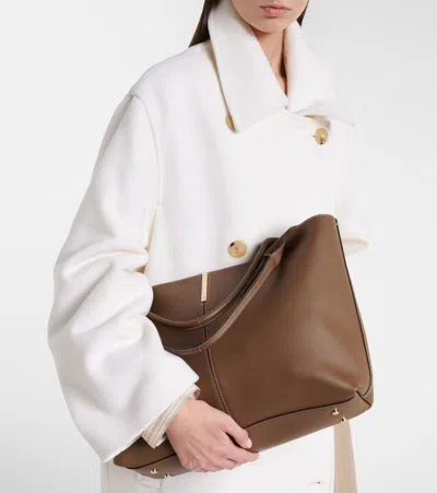 Tod's Ebr Medium Leather Tote Bag In Brown